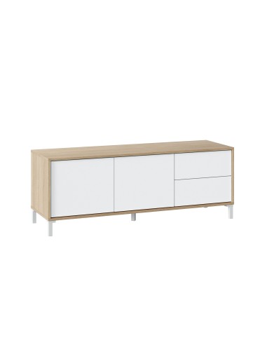 Mueble TV 2 Puertas + 2 Cajones Roble... Mueble TV 2 Puertas + 2 Cajones Roble...
