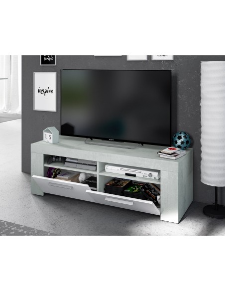 Mueble TV Cemento/ Blanco Artik URBAN