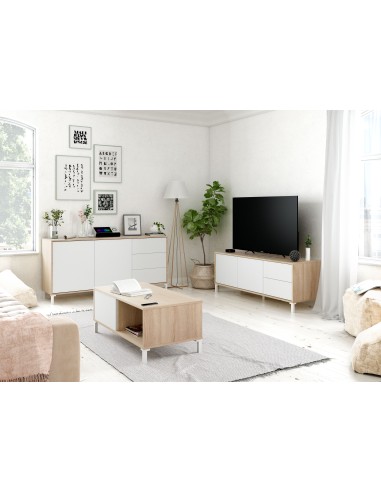 Mueble TV 2 Puertas + 2 Cajones Roble... Mueble TV 2 Puertas + 2 Cajones Roble...