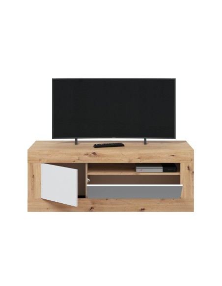 Mueble TV 2 Puertas Roble Nodi/Blanco Artik VELHO