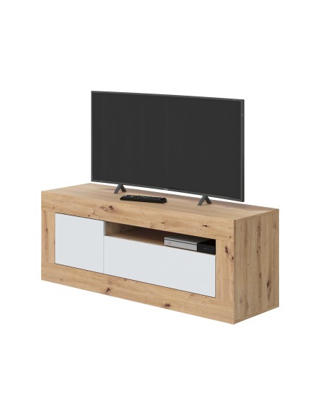 Mueble TV 2 Puertas Roble Nodi/Blanco Artik VELHO