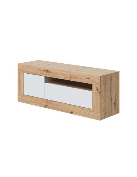 Mueble TV 2 Puertas Roble Nodi/Blanco Artik VELHO