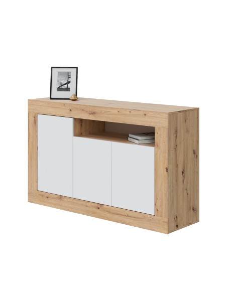 Buffet 3 Puertas Roble Nodi/Blanco Artik VELHO
