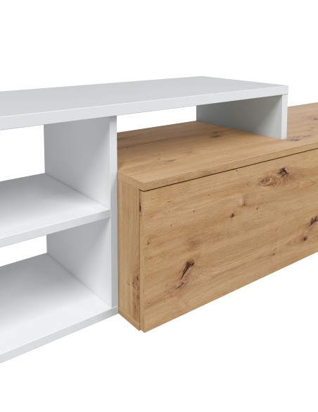 Salón TV Roble Nodi / Blanco Artik NEXO PLUS