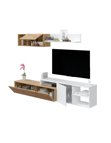 Salón TV Roble Nodi / Blanco Artik...