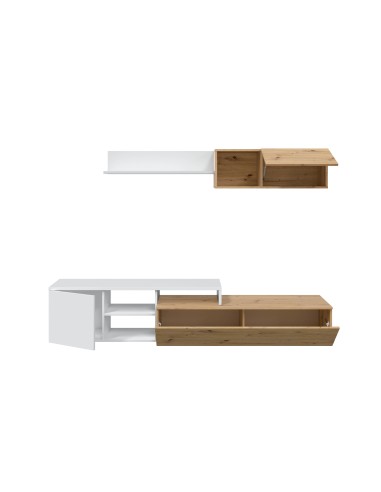Salón TV Roble Nodi / Blanco Artik...