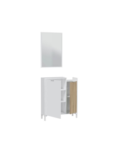 Recibidor 2 p + espejo Blanco...