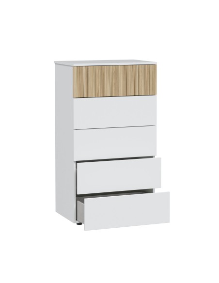 Sinfonier 5 cajones Blanco Artik/Natur TEMPUS