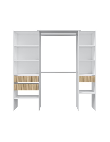 Vestidor 3 cajones Blanco Artik/Natur TEMPUS