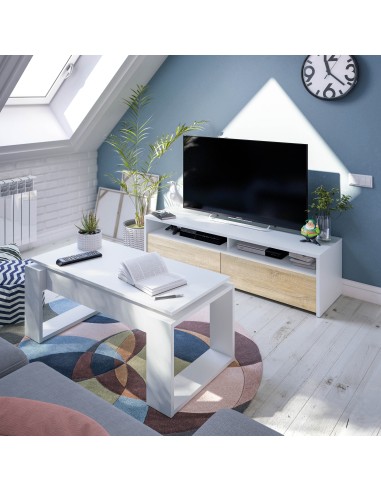 Mueble TV 2 Puertas Blanco...