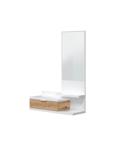 Recibidor 1 Cajón + Espejo Blanco...