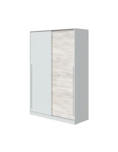 Armario MAX 2 Puertas correderas - Blanco Artik/Velho