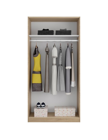 Armario 2 Puertas correderas Roble Canadian