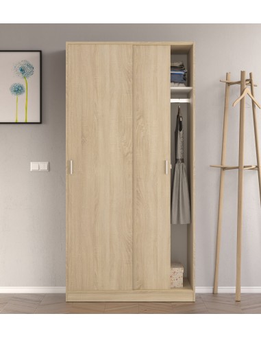 Armario 2 Puertas correderas Roble...