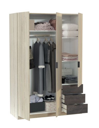 Armario LC 3 Puertas + 3 Cajones...