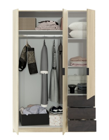 Armario LC 3 Puertas + 3 Cajones...