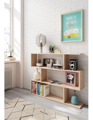 Estantería baja roble canadian DANERYS Estantería baja roble canadian DANERYS