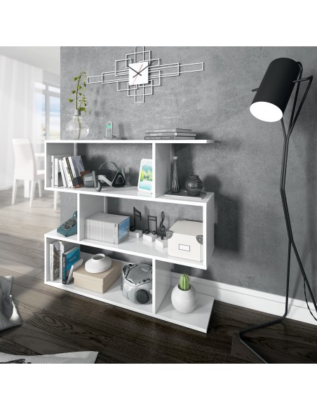 Estantería baja blanco brillo DANERYS