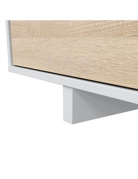 Salón TV Blanco Brillo/Roble Canadian VARYS