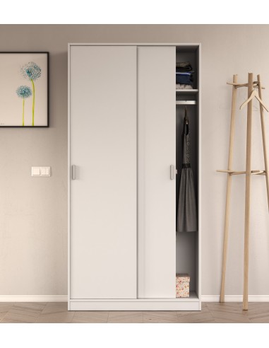 Armario 2 Puertas Correderas blanco