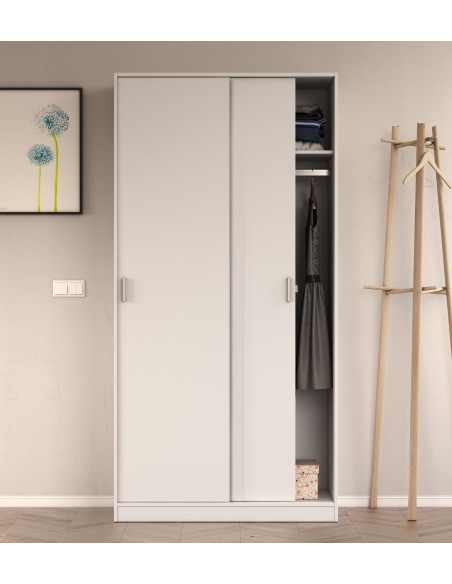 Armario 2 Puertas Correderas blanco