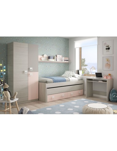 Armario NUBE Blanco alpes / Rosa