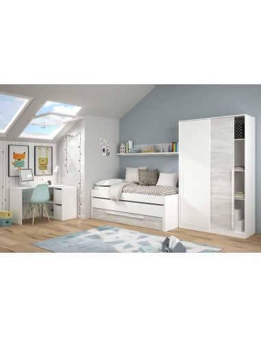 Cama doble ELLIOT sin somier + 1...