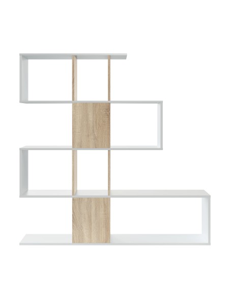 Estantería Blanco Artik/Roble Canadian ELFOS PLUS