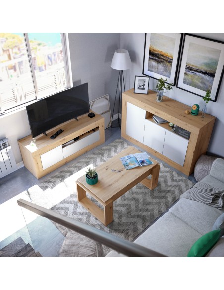 Buffet 3 Puertas Roble Nodi/Blanco Artik VELHO