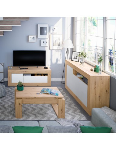 Buffet 3 Puertas Roble Nodi/Blanco...