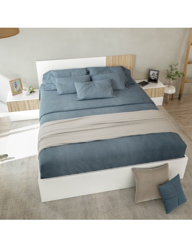 Cabezal + 2 mesitas Blanco...