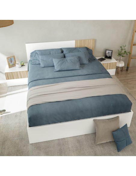 Cabezal + 2 mesitas Blanco Artik/Natur TEMPUS