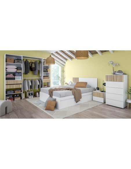 Cabezal + 2 mesitas Blanco Artik/Natur TEMPUS