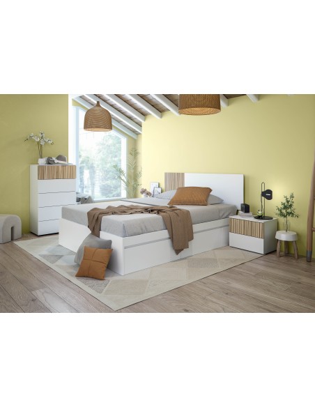 Cabezal + 2 mesitas Blanco Artik/Natur TEMPUS