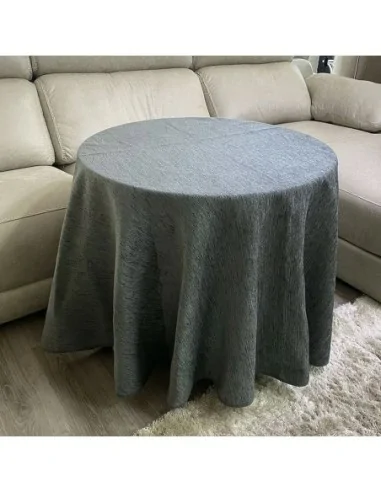 Ropa Mesa Redonda Chenilla Costura...