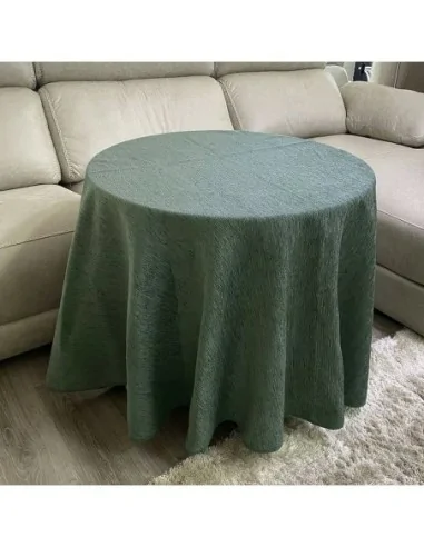 Ropa Mesa Redonda Chenilla Costura...
