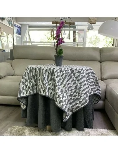 Ropa Mesa Redonda Chenilla Costura... Ropa Mesa Redonda Chenilla Costura...