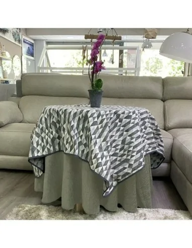 Ropa Mesa Redonda Chenilla Costura...