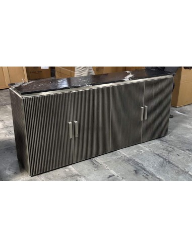 Buffet Laton Marmol 180x40x85 Plateado