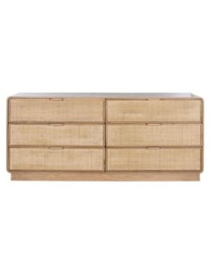 Comoda Roble Ratan...