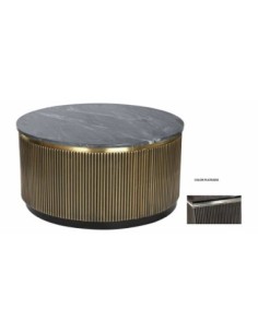Mesa Centro Laton Marmol...