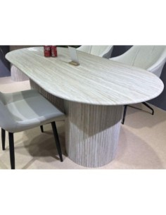 Mesa Ovalada Comedor Mdf...