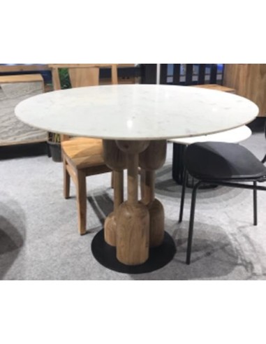 Mesa Redonda Comedor Acacia Marmol...