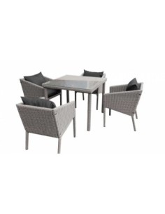 Mesa Set 5 Ratan Sintetico...