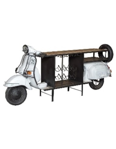 Mueble Bar Metal Madera 240x72x114 Scooter