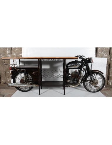 Mueble Bar Metal Madera 280x72x106 Moto