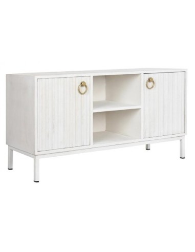 Mueble Tv Mango Metal 120x40x60 Blanco