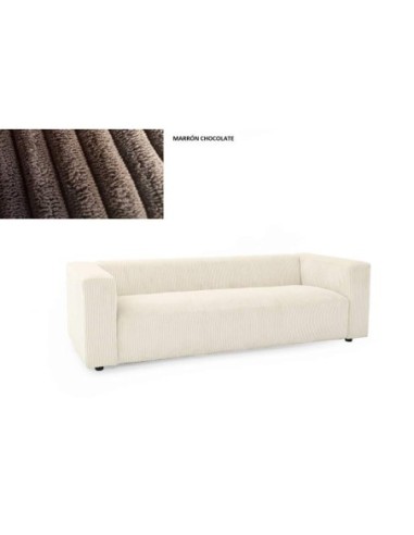 Sofa Poliester 224x95,5x66,5 Marron