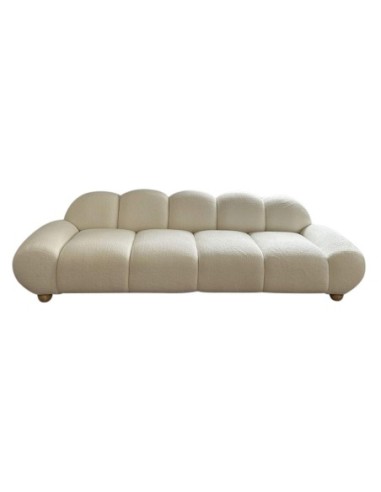 Sofa Poliester Madera 284x103x83 Blanco