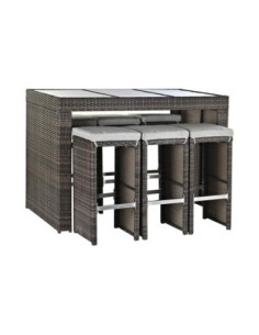 Mesa Set 7 Ratan Sintetico...
